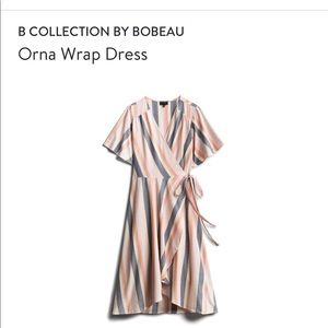 NWT Striped Wrap Dress (Stitch Fix)
